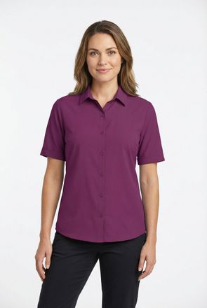 Killtec Funktionsbluse KILLTEC KOS 85 WMN WVN SHRT, Damen, Gr. 36, magenta, Obermaterial: 100% Polyester, Blusen Funktionsbluse, sportliche Passform, f&uuml;r Frei