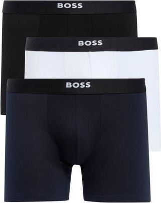 BOSS 3-Pack Cotton Blend Boxer Briefs in Black at Nordstrom Rack, Size X-Large
