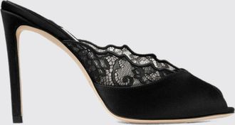 Jimmy Choo London Mules Brigitte in pizzo ricamato e raso con tacco alto a stiletto