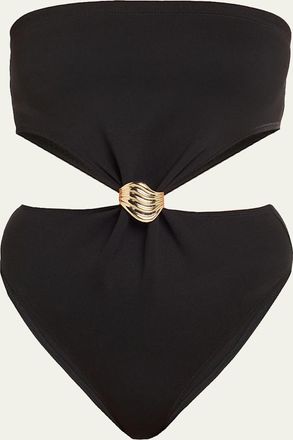 Livy Strapless Cutout One-Piece Swimsuit