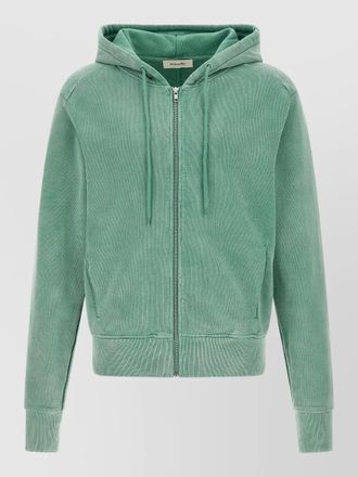 Entire studios cotton slim-fit zip hooded jacket