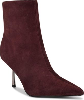 Nine West Narend Pointy Toe Bootie in Dark Red at Nordstrom, Size 10.5