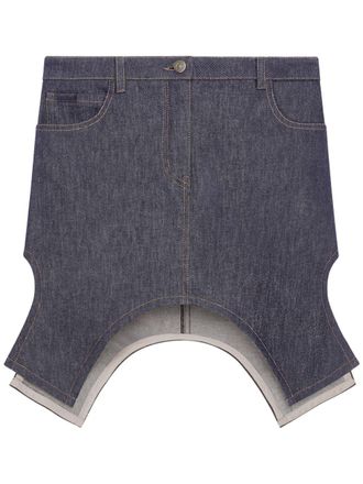 Courrèges asymmetric mini skirt - Grey