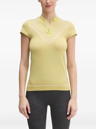 adidas by Stella McCartney Top Truenature Golf con zip - Giallo