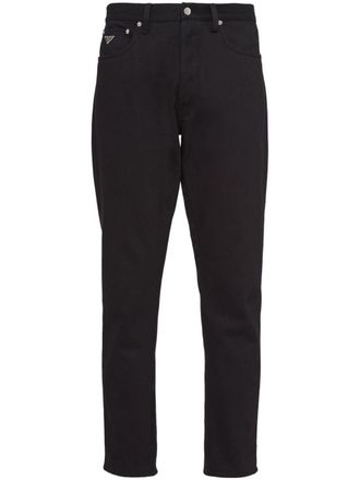 Prada mid-rise straight-leg jeans - Black