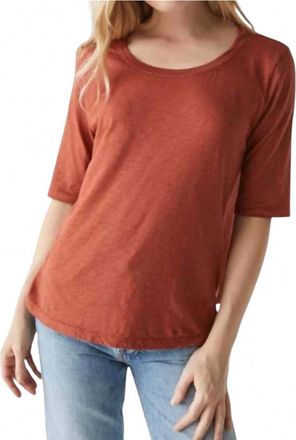 Michael Stars Short Sleeve Dua Tee In Pecan