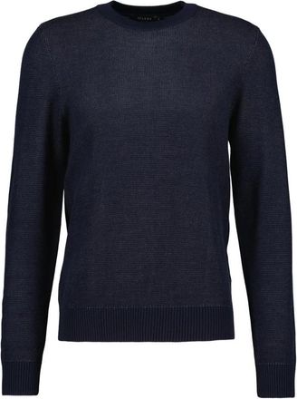 Maerz Regular Fit Ronde Hals Trui - Heren - Ronde hals truien - Blauw - XL - Katoen - Truien & Vesten