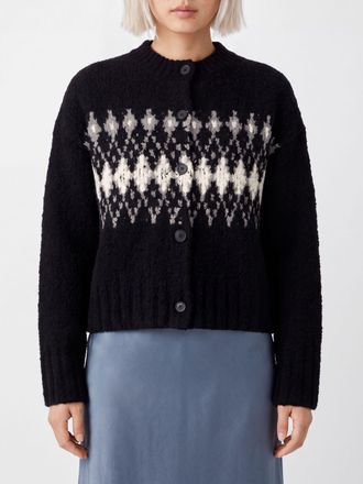 Altuzarra Cardigan girocollo in lana con lavorazione jacquard astratta