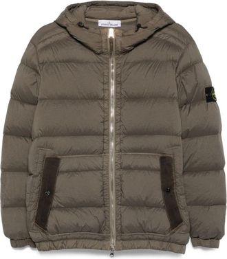 Stone Island Green Short Hooded Jacket