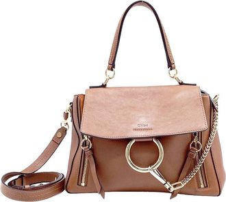 Chlo&eacute; Ochre Leather Medium Faye Day Shoulder Bag (Authentic Pre-Loved)