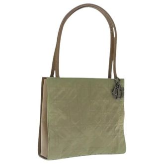 Dior Pre-owned Shoulder Bags, female, Green, Size: ONE SIZE Pre-owned Nylon Shoulder Bag