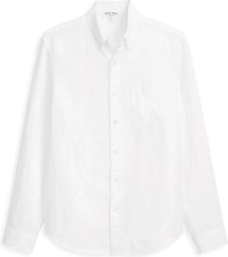 Alex Mill Mens Long Sleeve Shirt In White