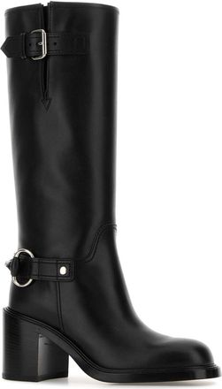 Gucci Womens Myla 70 Boot Black Leather