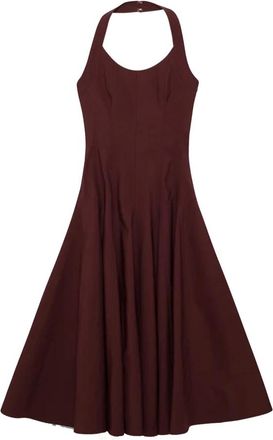 SIMKHAI Kleedjes, Dames, Bruin, S, Katoen, Melissa Jurk