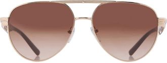 Bulgari Brown Gradient Pilot Ladies Sunglasses BV6189 278/13 58