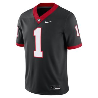 Nike Georgia Bulldogs Nike Mens Dri-FIT College Game Jersey in Black | CLEVGRJNC2FGEO-GE2