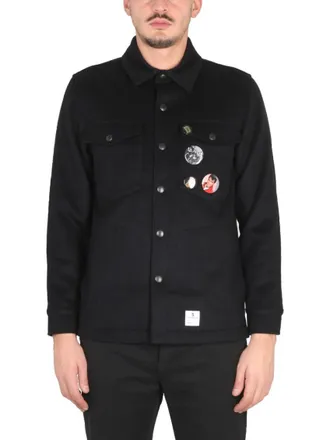 Department Five Black Shirt Collar Jacket