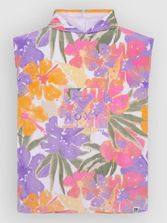 Roxy Stay Magical Printed Surf Poncho blanco