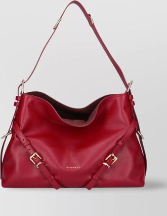 Givenchy buckle detail open top shoulder bag