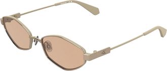 Calvin Klein Jeans CKJ26222S 771 Womens Sunglasses Gold Size 55