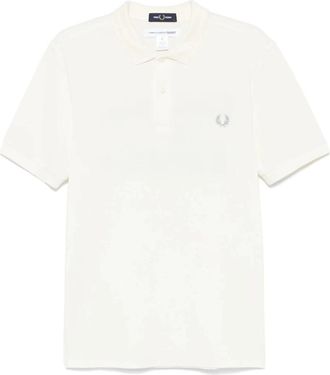 Comme Des Gar&ccedil;ons Polo Shirt met Slogan - Heren - Polos - Beige - XL - Katoen - Tops