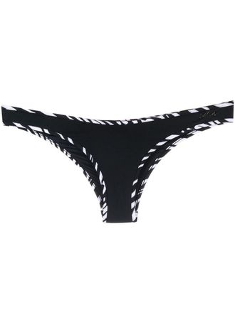 Karl Lagerfeld Bikinislip met zebraprint - Zwart