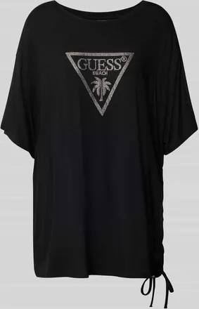 Guess T-Shirt mit Logo-Print Modell COULISSE in Black, Gr&ouml;&szlig;e XS