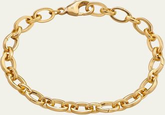 Monica Rich Kosann 18K Yellow Gold Audrey Charm Bracelet With 5 Charm Stations For Easy To Add/remove Charms