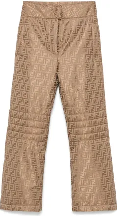 Fendi FF ski trousers - women - Cotton/Polyamide/Polyurethane Resin/Polyester - 40 - Brown