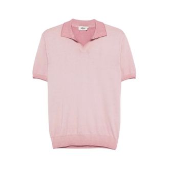 Altea Polo Shirts, male, Pink, Size: XL V-neck Short Sleeve Polo