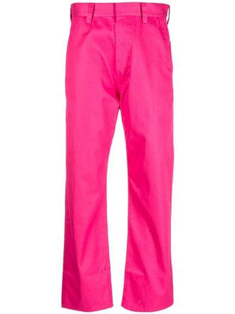 Sofie D'Hoore straight-leg cropped cotton trousers - Pink