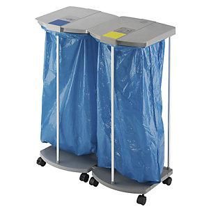 Hailo Soporte Para Bolsas De Basura Con 250 Bolsas De Basura Azules