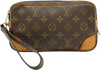 Louis Vuitton Pre-owned Clutches, female, Brown, Size: ONE SIZE Pre-owned Vintage Canvas Clutch