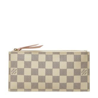 Louis Vuitton White Pvc Leather Pochette Pouch (Pre-Owned)