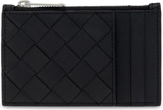 Bottega Veneta Mens Intrecciato Cardholder- Black