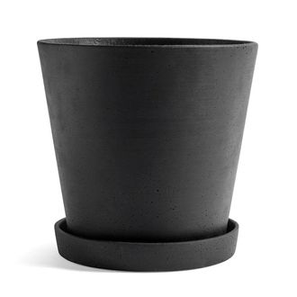 HAY Blumentopf mit Untersetzer XXL, schwarz