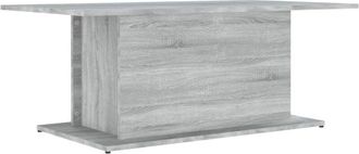 vidaXL Coffee Table Grey Sonoma 102x55.5x40 cm Engineered Wood Vidaxl