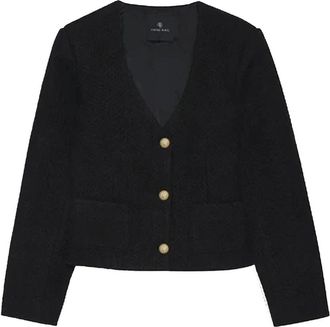 Anine Bing Anitta Jacket - Dames - Vesten - Zwart - M - Nylon - Truien & Vesten