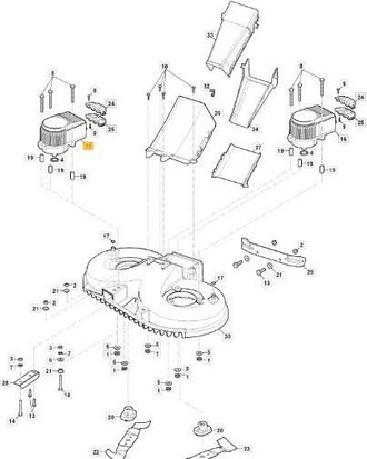 STIGA Sports Motore Lama Dx R72 V1-v2 Originale Stiga - 118563752/1
