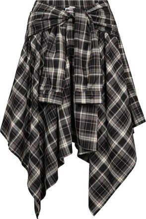 Co'Couture DagnyCC Check Tie Skirt - Dames - Rokken - Veelkleurig - Maat: XS Viscose