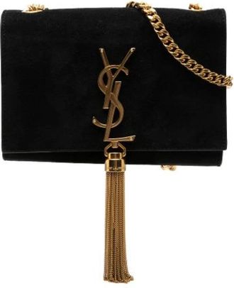 Saint Laurent Pre-owned Kate Schoudertas - Dames - Vintage Schoudertas - Zwart - ONE Size - Leer - Vintage