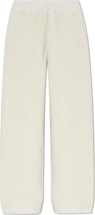 Lacoste Broek met zakken - Dames - Wijde Broeken - Beige - S - Katoen - Broeken