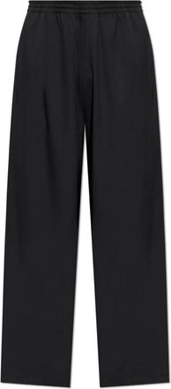 Balenciaga Wide Trousers, male, Black, Size: M Wool trousers