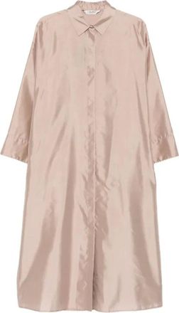 Max Mara Dames, Jurken, Beige, Maat: 3XS Zijde