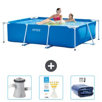 Intex Piscina Con Estructura Rectangular - 220x150x60 Cm - 6-piezas Scb74