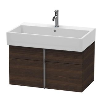 Duravit Duravit Vero Air Mueble De Pared 78,4 X 43,1 Cm, 1 Caj&oacute;n, 1 Extra&iacute;ble, Para Vero Air 235080, Color (frente/cuerpo): Nogal Cepillado Chapa De Madera Au
