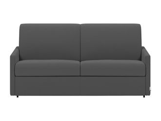 VENTE-UNIQUE.COM Sof&aacute; cama poli&eacute;ster 2 plazas gris 150x223cm