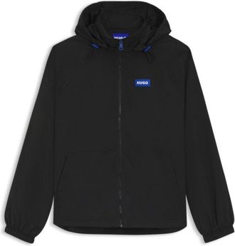 HUGO BOSS Logo-patch windbreaker with water-repellent finish