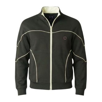A|X Armani Exchange Sudadera con cremallera sin capucha - Sweatshirts & Hoodies - Hombre - Verde - 2XL
