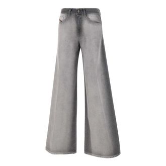Diesel Wide Jeans, female, Gray, Size: W29 L32 1978 D-Akemi